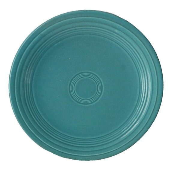 3 Vintage Fiestaware Plates Dinner Plates & 10.5" Plate Turquoise Yellow - Picture 2 of 8